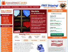 Tablet Screenshot of amazingtieclub.com